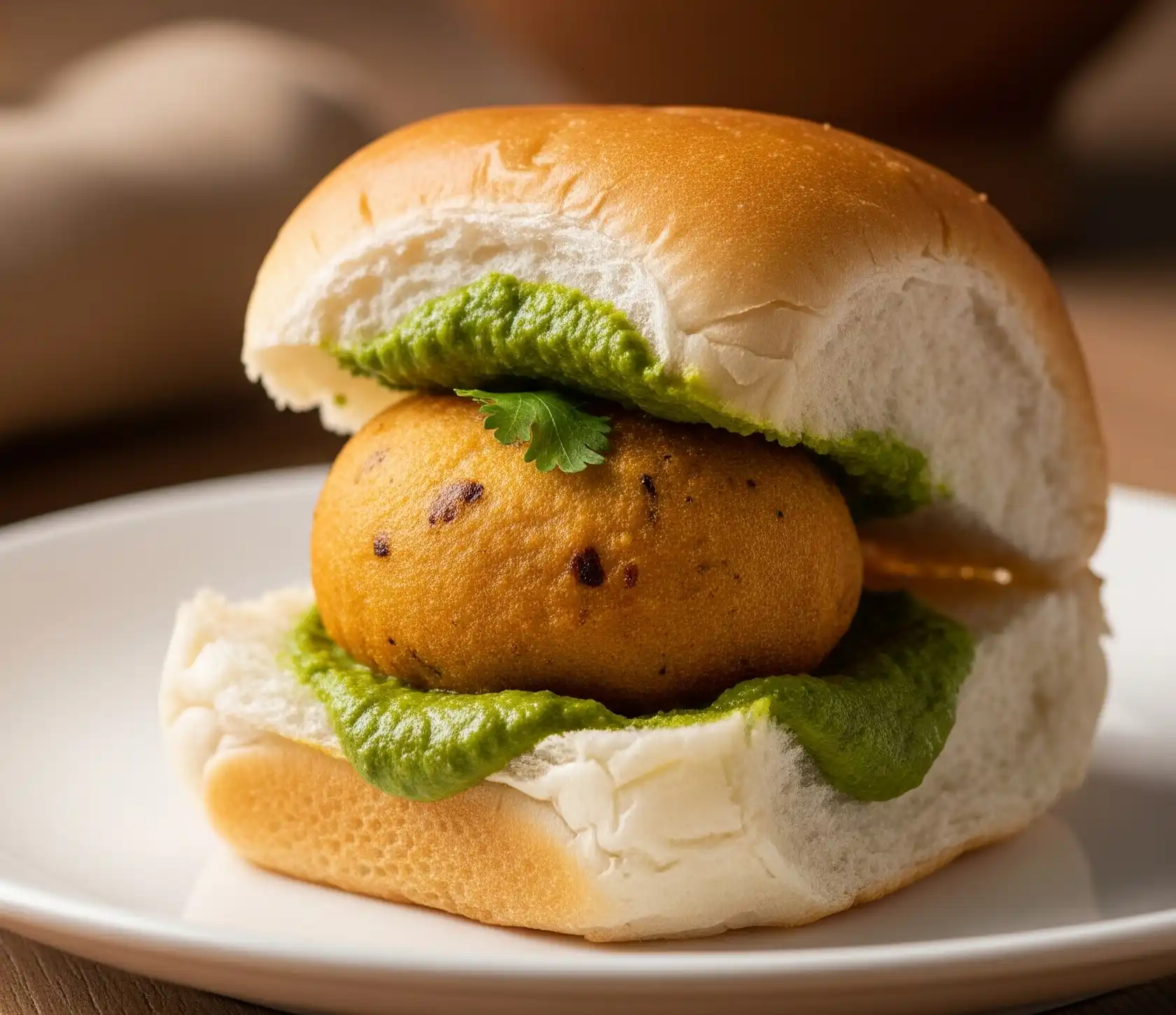 Steel tiffin thali with pav bhaji, onions, lemon – Nashik lunch special